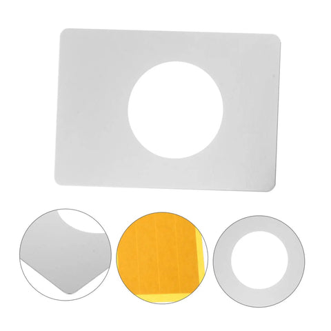 Stainless Steel Door Reinforcement Plate Set 6 Pieces No Drilling Deadbolt Cover And Repair Panel For Apartment Doors, close-up view
