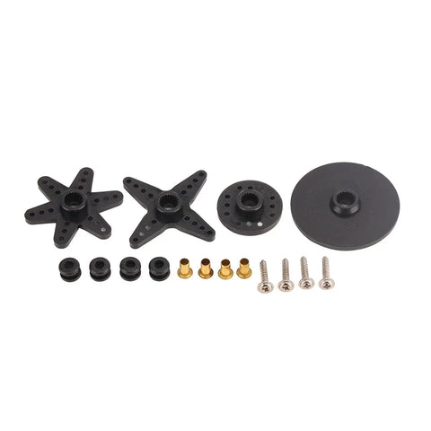 Smooth Operator Low Noise RC Servo With Fast Spin Plastic Motor For HPI And Futaba RC Models parts including gears and screws.