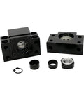 Top Shelf Sfu2005 Ballscrew Assembly Featuring Sbr20 Linear Guide Rails And Bk15 Bf15 End Supports For Cnc Routers Plus 3D Printers Delivers Hella Smooth Motion, black end supports and components.
