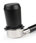 54mm Dosing Cup for Breville 54mm Portafilters and Home Espresso Rigs Black aluminum on portafilter