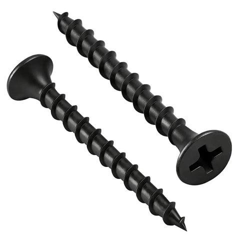 220 Pack One Quarter X 6 Phillips Drywall Screws For Sheetrock Wood Framing Workhorse Grade Carbon Steel Body Coarse Threads giving grip