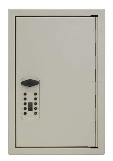Sturdy Thirty Key Wall Mounted Locker With One Thousand Plus Combinations, Sixteen Gauge Steel Lock Box In Clay Finish