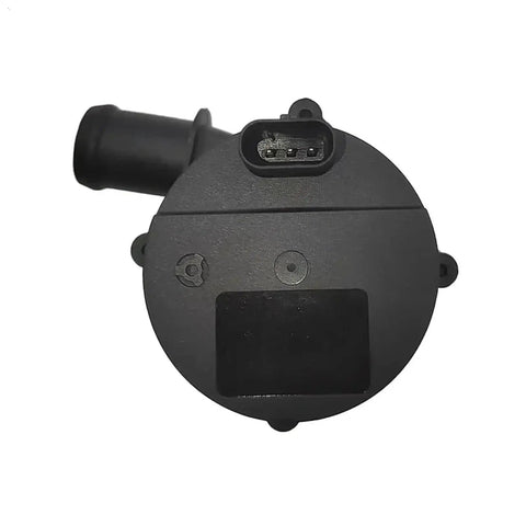Top Shelf Heavy Duty Engine Auxiliary Water Pump 13592753 for Chevy Bolt EV shown from above, featuring a sleek black design.