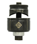 2 Inch Conduit Size Standard Round Knockout Set Workhorse with Knurled Grip Punch, laser markings, USA made die and punch