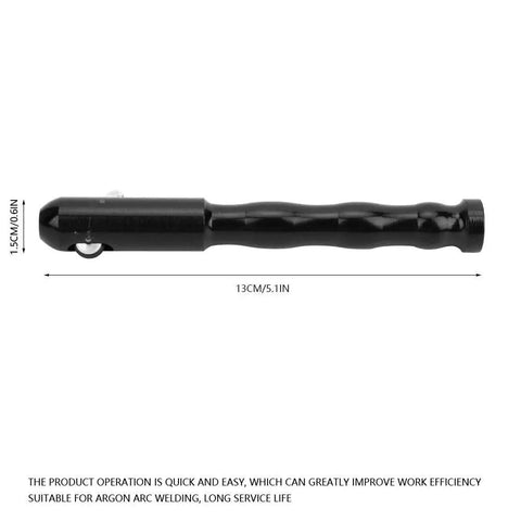 Top Rated Small And Lightweight Welding Tig Pen Black For Argon Arc With High Efficiency Soldering Supplies Long Service Life Quick Operation For Pro Tasks, compact size with dimensions 13cm and 1.5cm.