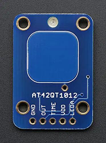 Standalone Toggle Capacitive Touch Sensor Breakout With AT42QT1012, No Microcontroller Needed, Touch On Then Touch Off