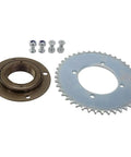 Rear Wheel 44T T8F Sprocket Chain Drive Gear with Freewheel Adapter for Electric Scooter Steel and Aluminum Alloy 4 Hole Mount 34mm Inner Diameter Heavy Duty Upgrade