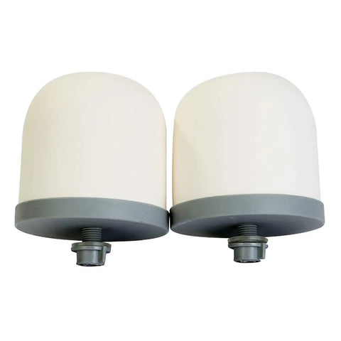 Two Top Notch Ceramic Dome Water Filters with Coconut Shell Activated Carbon for Pre Filtration Units Replacement Media