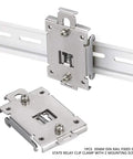 35mm Din Rail Mounting Clip Kit Stainless Steel Heavy Duty Fixed Bracket For SSR Relays Contactors And Circuit Breakers Easy Install
