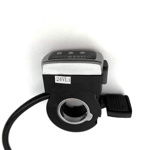 Thumb Throttle For E Bike And Scooter 24V 36V 48V With 150 Cm Cable Black Finish Durable Bike Accelerator And Smooth Speed Controller For Electric Ride