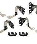 BBC V8 Wire Loom Kit Black For Vehicle Specific Fit, heavy-duty clamps and brackets for wiring protection and organization.