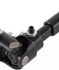 Accsoe steering shaft universal joint end in black steel with mounting bolts