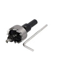 22mm Hole Saw Cutter Kit With 67mm Length For Metal And Wood Pro Grade HSS Spring Loaded Drill Bit Design Includes Hex Wrench