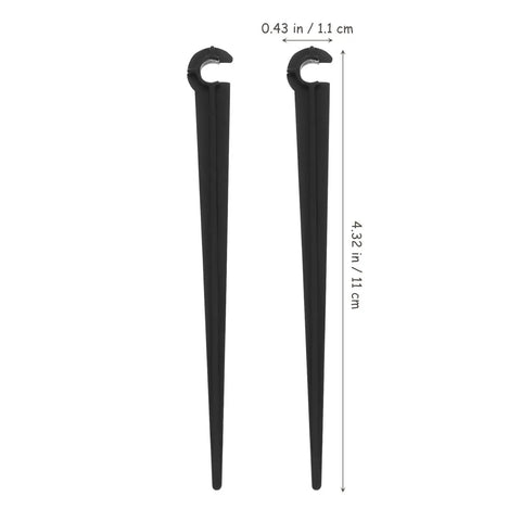 50 Count Garden Irrigation Stakes And Drip Pole Holders For Tubing And Hose No Tools Needed Easy Install Durable ABS Construction Stable Watering Brackets For Gardens Farms And Greenhouses