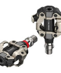 MX One Single Sided Power Meter Pedals with Ultra Accurate Power Data shown in metallic finish, durable for all weather rides