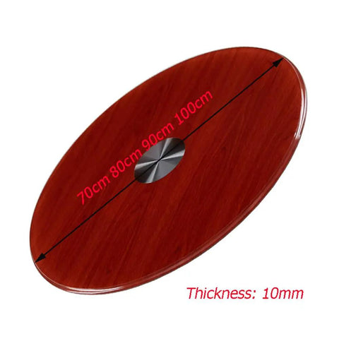 Heavy Duty Rotating Turntable Lazy Susan For Kitchen Tabletop Wood Serving Tray With Silent Bearings Ultra Smooth 70cm red