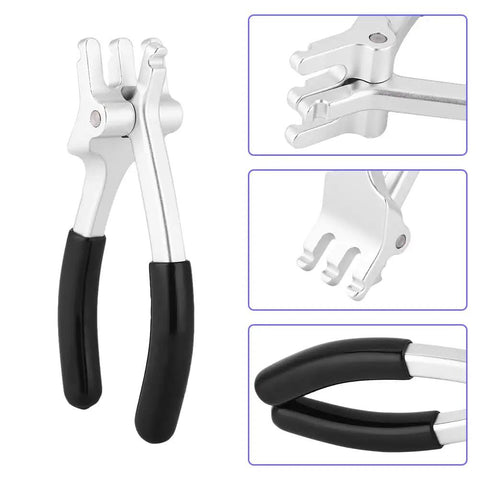 Archery D Loop Pliers For Compound Bow D Ring Install Tool Aluminum Anti Rust Durable Gear showing detailed grips and jaw.