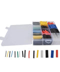 Colorful Heat Shrink Tubing Kit With 580 Pieces For Wire Insulation Protection And Leak Prevention, Fast Shrinking At 84C Temp, Durable Polyolefin Material With 2:1 Ratio To Keep Your Cables Snazzy And Secure, assorted sizes in organizer case
