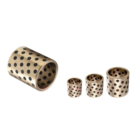 Rock Solid Graphite Bearing 1 Pc Self Lubricating Brass Bushing Sleeve For Smooth Machinery Operation Grease Free Metal Pivot Liner In 18 To 35 Mm Sizes Built To Run Slick Everyday