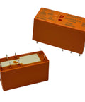 12V DC DPDT Power Relay 8A 8-Pin PCB Relay With Dual Form C Contacts, shown from top and angle views.