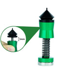 Close view of spring mechanism on green ESD Safe Soldering Helping Hand For PCB Board Holder Magnetic Tower Fixture Clamp Metal Stand For Desoldering Rework Repairs And Inspection Green 4 Pack.