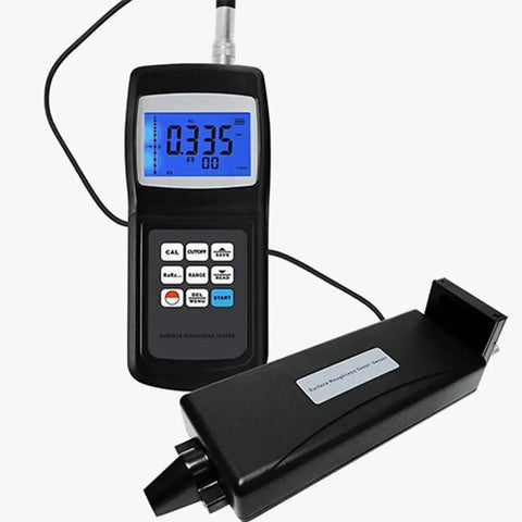 Portable Digital Roughness Meter Profilometer for on-site testing with a compact lightweight design measuring Ra Rz Rq Rt surface roughness
