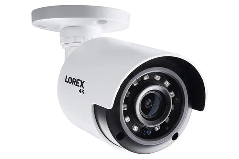 4K Ultra HD Analog Indoor And Outdoor Security Camera Add On With Color Night Vision Requires Recorder, side view close-up