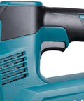 Handle and side view of Cordless 18V Li Ion Inflator With Digital Backlit Gauge For Quick On The Go Inflation Auto Stop LED Work Light