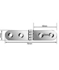 8-Pack Rotating Concealed Door Hinges For Cabinets And Panels, 270 Degree Foldable Metal Hinges With Smooth Edges, Heavy-Duty Load Bearing, Easy Install