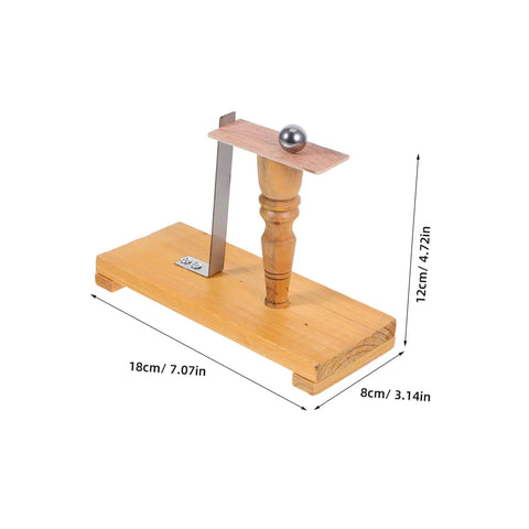 Pendulum Demo Kit for Physics Class Inertia And Newtonian Mechanics Teaching Tool with wood base, metal arm, and ball setup