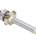 Heavy Duty Jiawu 1/4 Inch Shank Corner Round Router Bit 4 Flute Carbide for woodworking projects, precision sharp cutter.