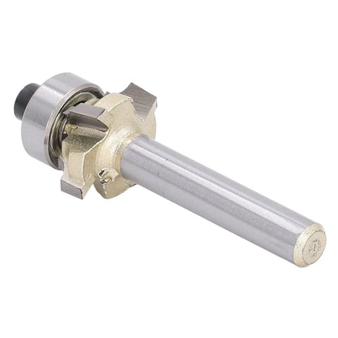 Heavy Duty Jiawu 1/4 Inch Shank Corner Round Router Bit 4 Flute Carbide for woodworking projects, precision sharp cutter.