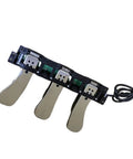 3 Pedal Board For Digital Pianos With Non Slip Lightweight Replacement Sustain Pedal, metal and PP build, top view