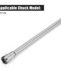 Heavy Duty Er11m 150L Collet Chuck Holder With Straight Shank Extension For Lathe And Cnc Milling Tools, showing long extension shank.