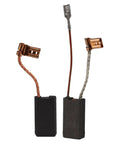 Rock Solid Carbon Brush Replacement Set For Compatible Rotary Hammer Drills 2 Pack, black carbon brushes with copper connectors.