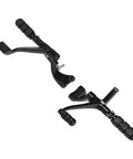 Forward Control Peg Levers And Linkages Kit For Harley Sportster 04-13 full brake and shifter setup, black metal parts