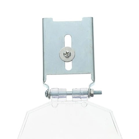 Eye Shield Kit For Bench Grinder Durable Safety Guards With Screws Easy Install Dust Cover For Eye Protection Compatible With Most Bench Grinder Models Set Of 2, showing mounting bracket and clear shield.