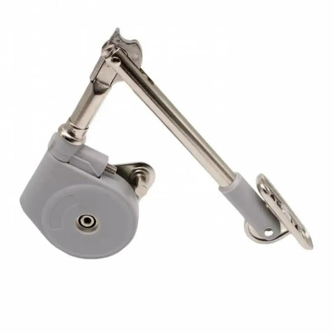 Folding Cabinet Hinges With 105 Degree Opening, No Slam Quiet Soft Close For Toy Box Drawer And Wardrobe, side view
