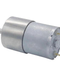 JGB37 Badass Torque DC Gearmotor With Legit Metal Gearbox Smooth 35 To 960 RPM Range side view of robust metal DC motor for DIY projects.