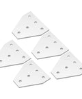Beefy Heavy Duty Flat Tie Plate Aluminum Alloy L Shaped Bracket Set For Industrial Repairs And Mending Delivers Strong Compression Resistance