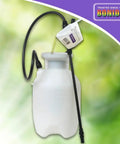 4 Oz Multipurpose Garden Measuring Cups For Pesticide And Fertilizer Mixing At Home Or In The Yard Includes Teaspoon, Tablespoon And Ounce Measurements Spill Free Tool For Precise Garden Care And Safe Spraying white plastic measuring cup attached to garden sprayer