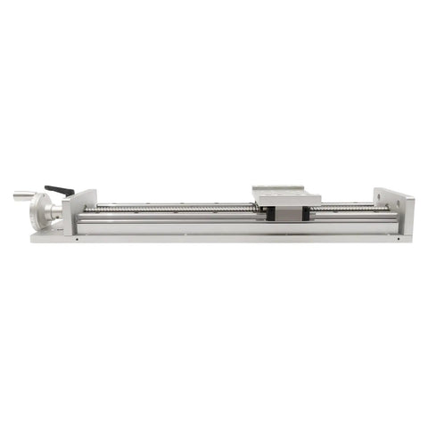 Heavy Duty Aviation Aluminum 6061 Three Axis Sliding Table With 16 Inch Ball Screw Linear Stage side view showing precision design.