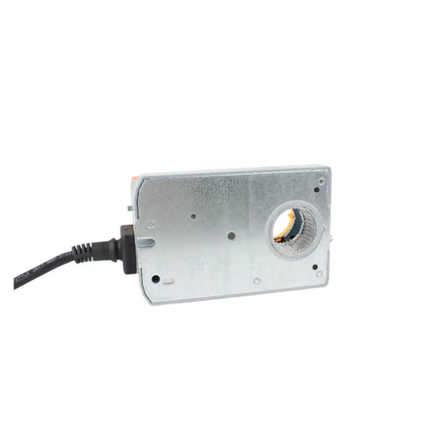Kick Ass Modulating Damper Actuator 10 Nm Torque powered by 24 Volt AC DC current, showing rear connector and metal casing.