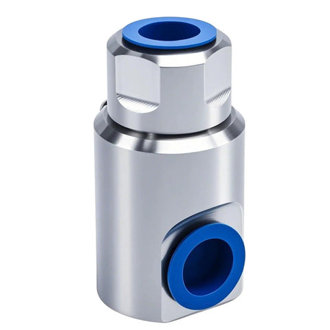 Half Inch Stainless Steel High Pressure Hose Reel Swivel Fitting Joint Heavy Duty With Grease Fitting And Ball Bearing Swivel Mechanism Leak Proof Half Inch NPT Thread Built For Tough Jobs And Real World Use, side view