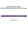 Dyson V6 Quick Release Extension Wand Replacement Accessory Compatible With DC58 DC59 DC61 DC62 DC74 Models, shown with length