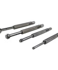 QWORK four-piece bore gauge set with telescoping, full-round gauges and knurled metal handles