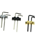 Headstock Mounting Hex Wrench For Guitar Making And Repair Chrome Finish, Pro Grade Tools Kit, trio of guitar accessories