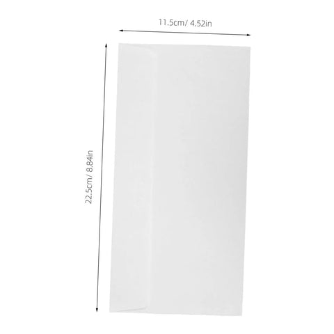 White Pro-Grade Self-Sealing Security Mailing Envelopes 115mm X 225mm Confidential Business Letter Size Peel And Seal 100 Pack
