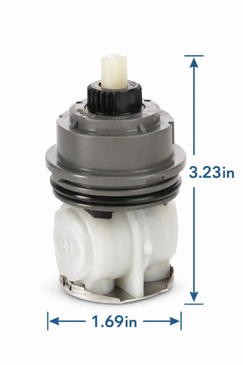 Cartridge Replacement Fits Monitor 17 Series Dual Function Shower Valve After 2006, 3.23x1.69 inches grey cap adapter.
