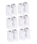 White 2 Pin Push Quick Wire Connector Set 5A 220V Spring Terminal Connectors For Motors Electrical Control Power Household Appliances Lighting And Machinery 100 Pack Easy Clip On Replaces Electrical Tape